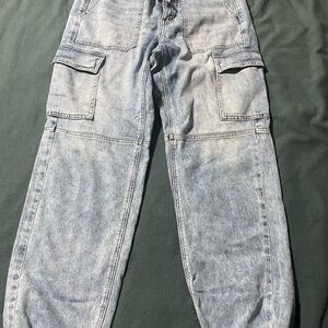 American Eagle Outfitters Light Blue Cargo Joggers